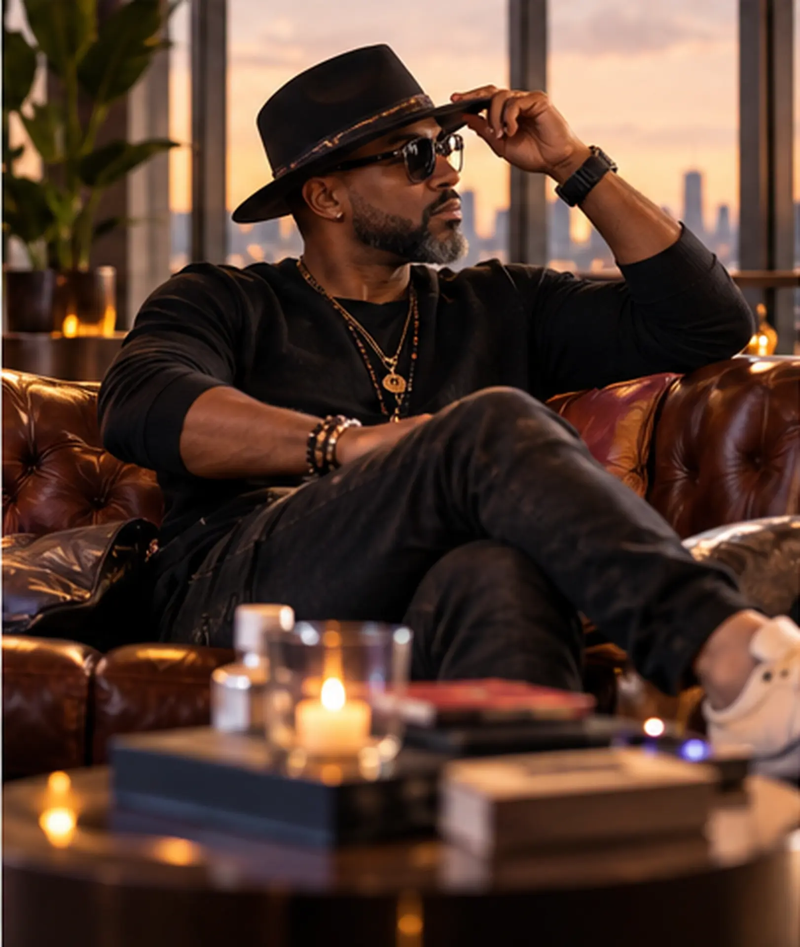 DJ VehRahNox taking a moment between sets